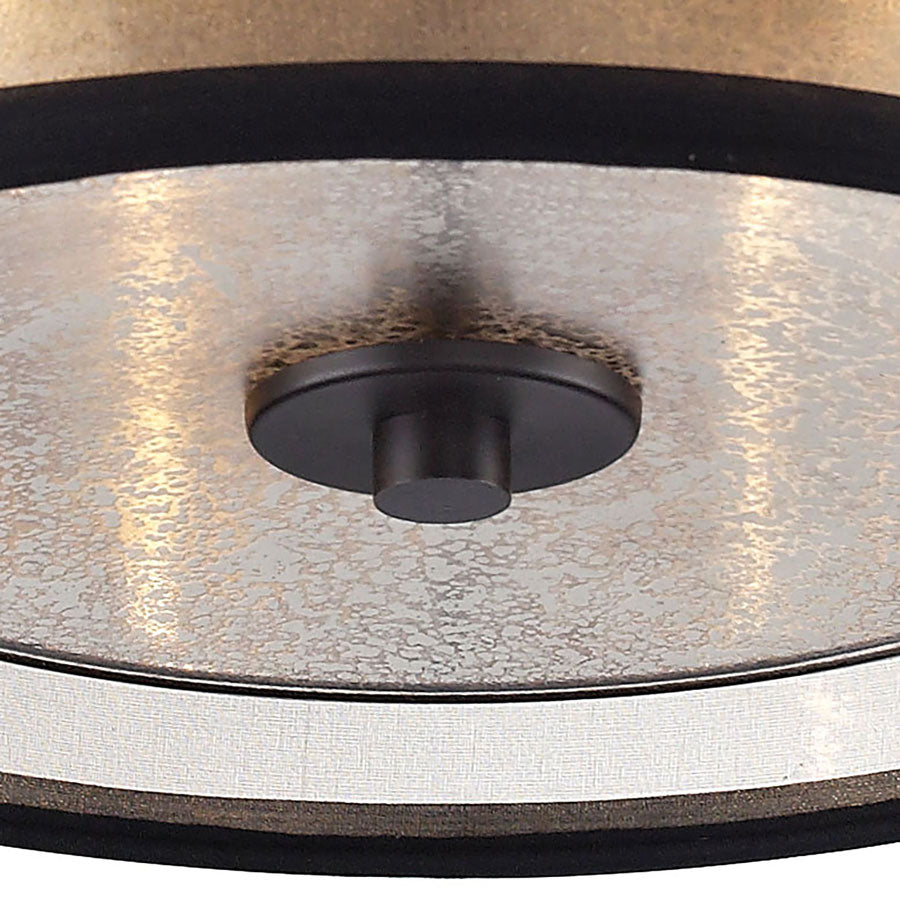 Diffusion Collection 2 light flushmount in Oil Rubbed Bronze