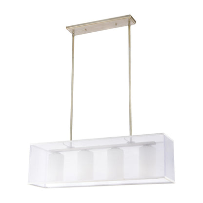 DIFFUSION 34'' WIDE 4-LIGHT LINEAR CHANDELIER