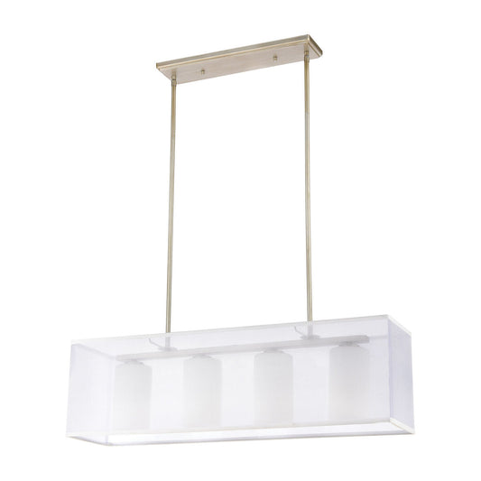 DIFFUSION 34'' WIDE 4-LIGHT LINEAR CHANDELIER