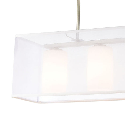 DIFFUSION 34'' WIDE 4-LIGHT LINEAR CHANDELIER