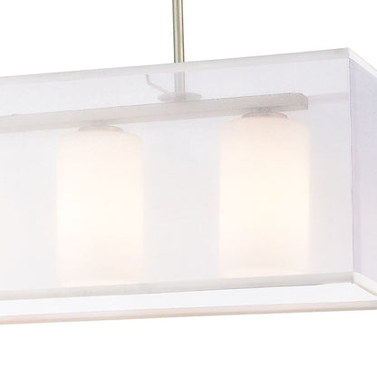 DIFFUSION 34'' WIDE 4-LIGHT LINEAR CHANDELIER