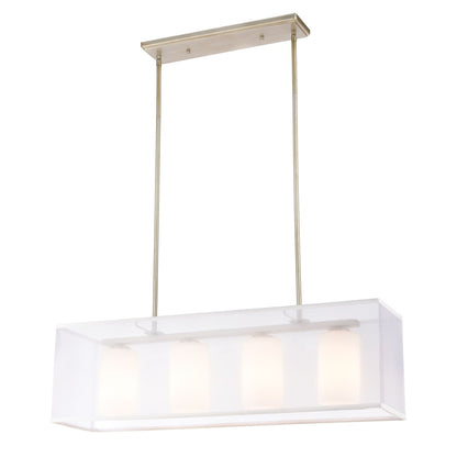 DIFFUSION 34'' WIDE 4-LIGHT LINEAR CHANDELIER