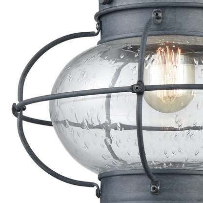 Onion 1 Outdoor Sconce Aged Zinc