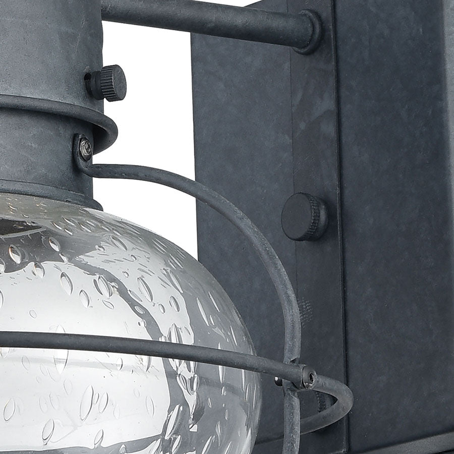 Onion 1 Outdoor Sconce Aged Zinc