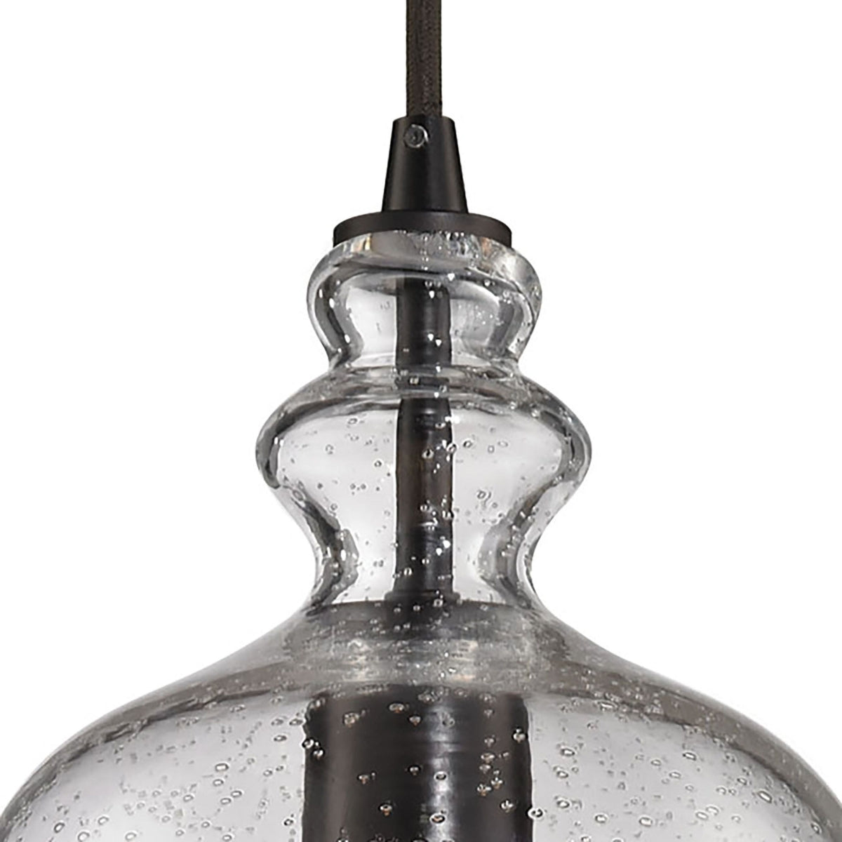 Menlow Park Collection 1 light mini pendant in Oil Rubbed Bronze