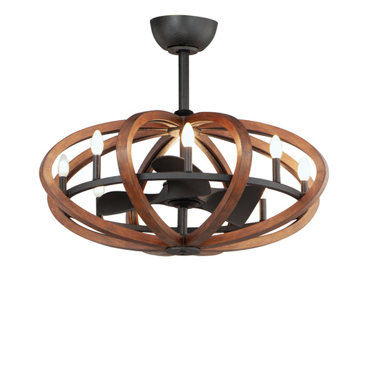BODEGA BAY 8-LIGHT WIFI-ENABLED LED FANDELIGHT