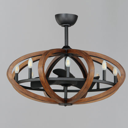 BODEGA BAY 8-LIGHT WIFI-ENABLED LED FANDELIGHT