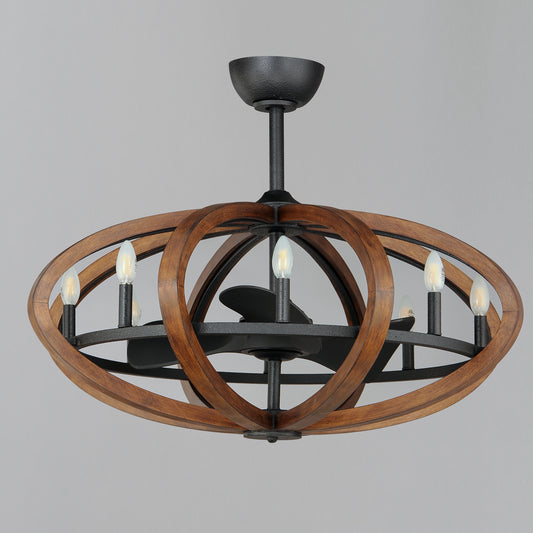BODEGA BAY 8-LIGHT WIFI-ENABLED LED FANDELIGHT