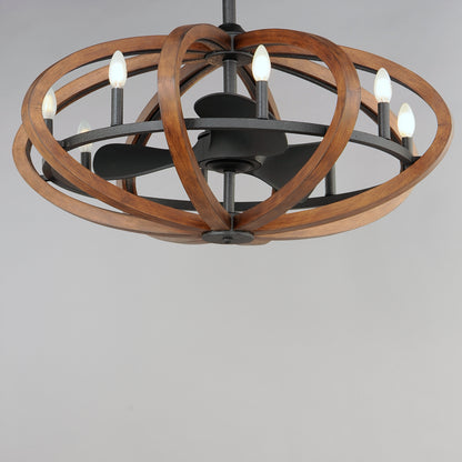 BODEGA BAY 8-LIGHT WIFI-ENABLED LED FANDELIGHT