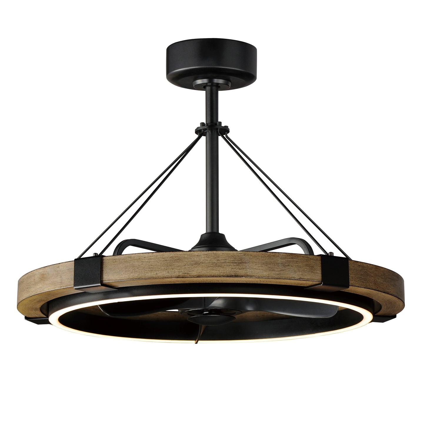 TIMBER WIFI-ENABLED LED FANDELIGHT