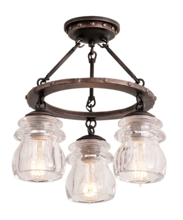 Brierfield 3 Light Semi Flush Mount