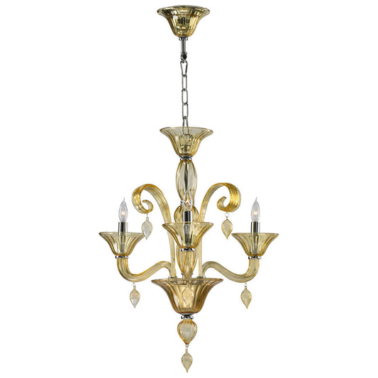 Three Lamp Chandelier