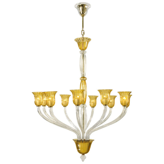 Ten Lamp Chandelier