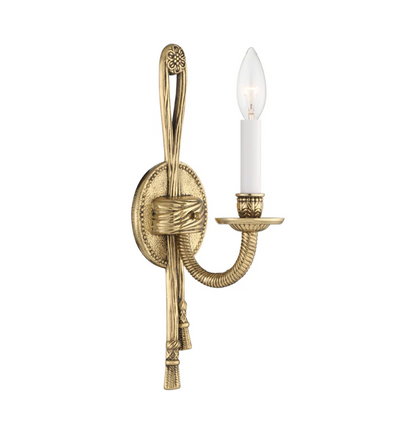 Cast Brass 1 Light Sconce