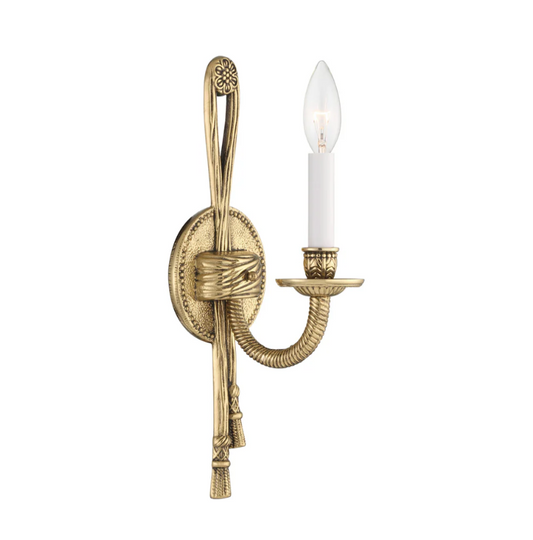 Cast Brass 1 Light Sconce