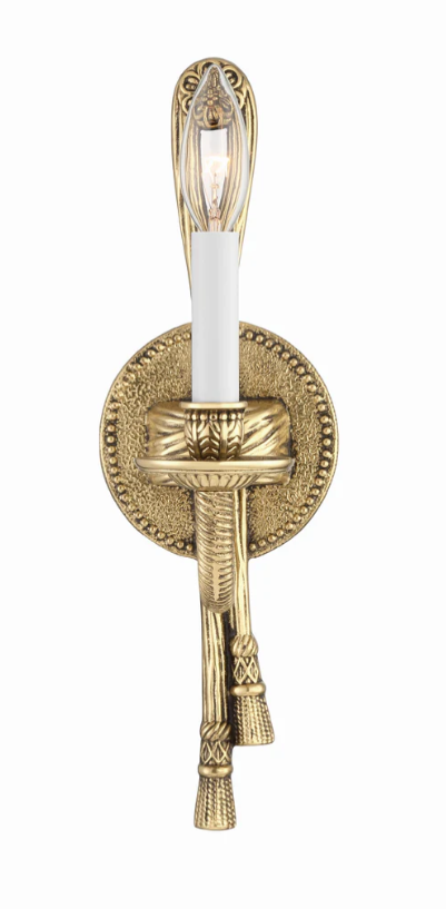 Cast Brass 1 Light Sconce