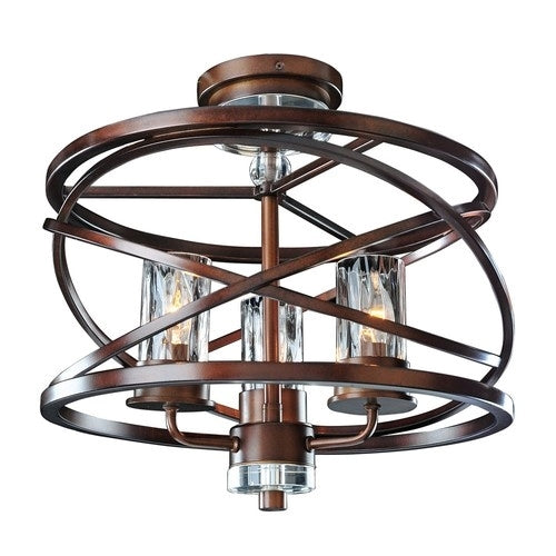 Eternity 3 Light Semi Flush Mount
