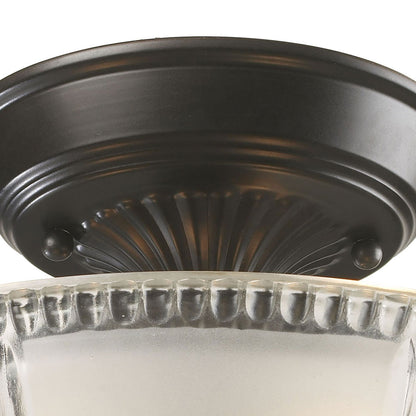Restoration 3-Light Semi-Flush in Oiled Bronze