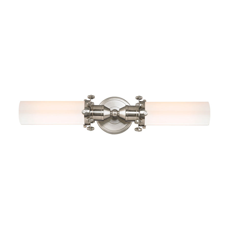 Fulton 2 Light Vanity in Satin Nickel