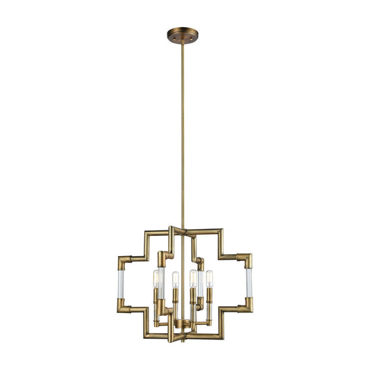 Brandon 4 Pendant Classic Brass
