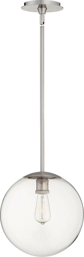 12" CLR GLOBE PEND - STN