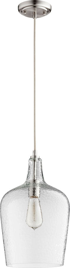 9" CLEAR GLS PEND - STN