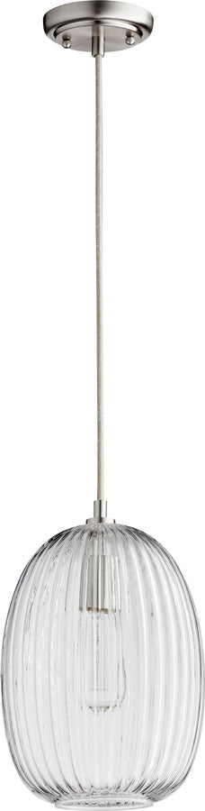 8.5" CLEAR GLS PEND - STN