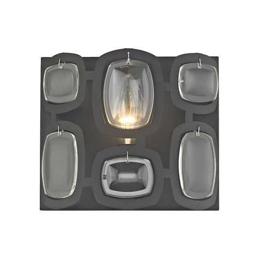 Monserrat 1 Light Vanity in Oil Rubbed Bronze with Clear Glass