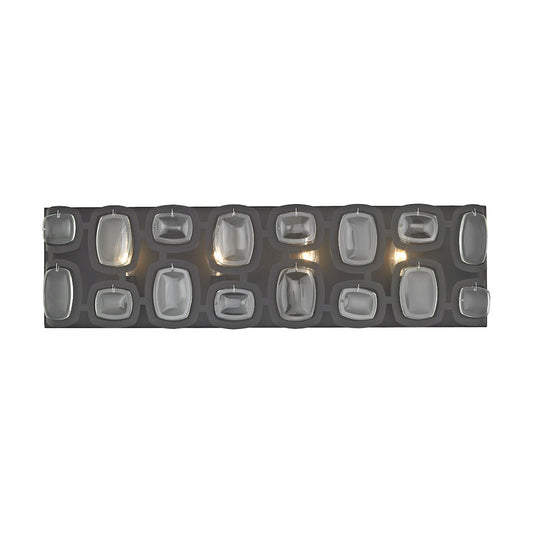 Monserrat 4 Light Vanity in Oil Rubbed Bronze with Clear Glass