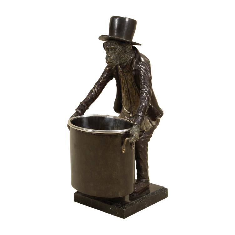 Brass Monkey Wine Bucket