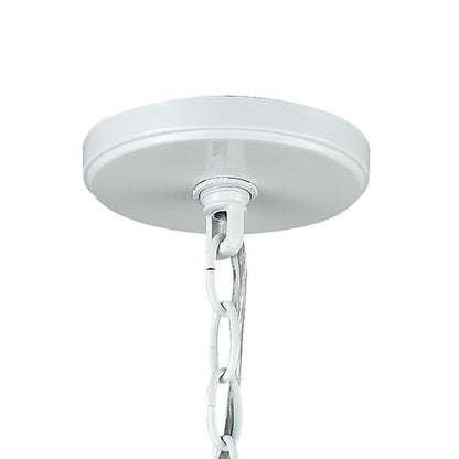 Decatur 8 Chandelier Matte White