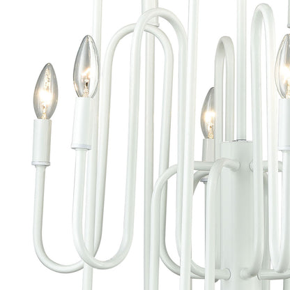 Decatur 12 Chandelier Matte White