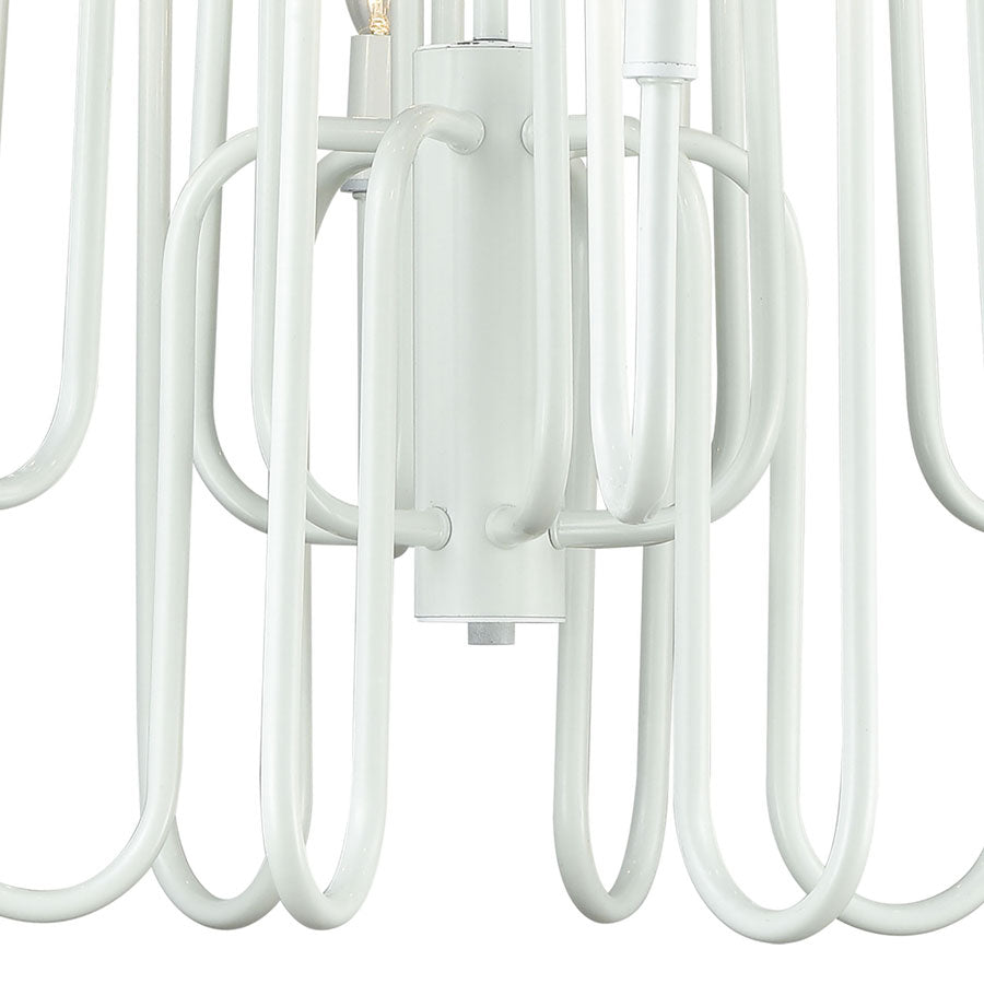 Decatur 12 Chandelier Matte White