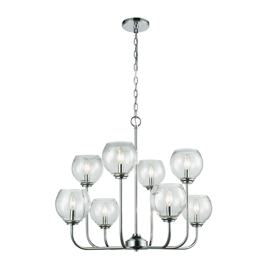 Emory 8 Chandelier Polished Chrome