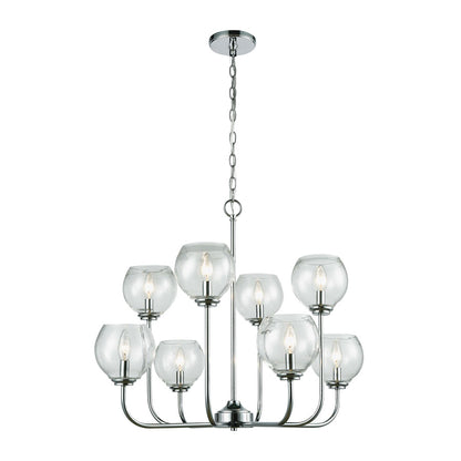 Emory 8 Chandelier Polished Chrome
