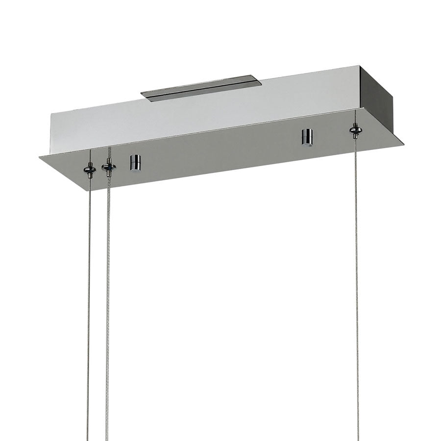 Meadowland Billiard/Island Satin Aluminum/Polished Chrome
