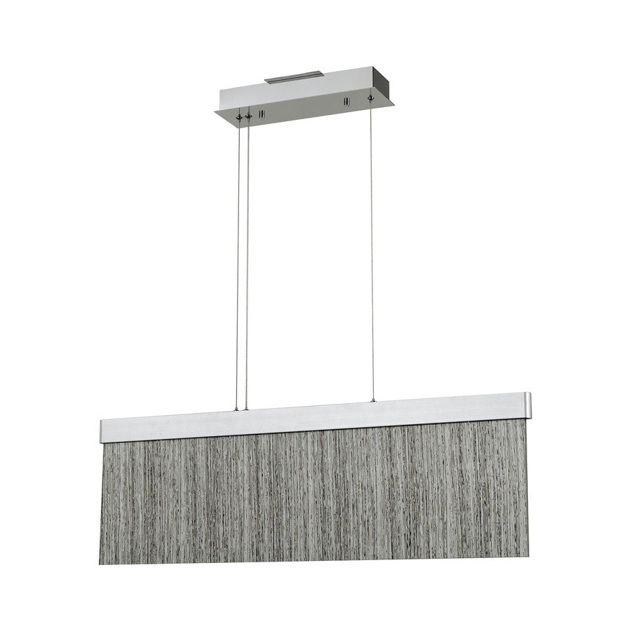 Meadowland Billiard/Island Satin Aluminum/Polished Chrome