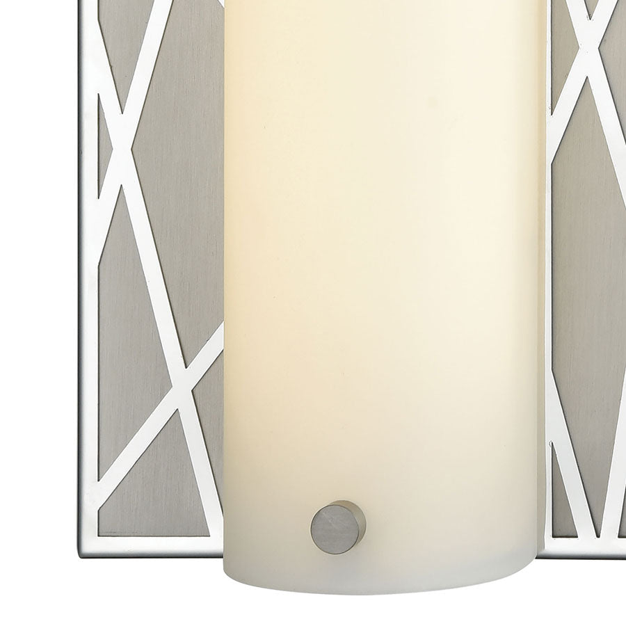 Captiva Vanity Polished Stainless/Matte Nickel