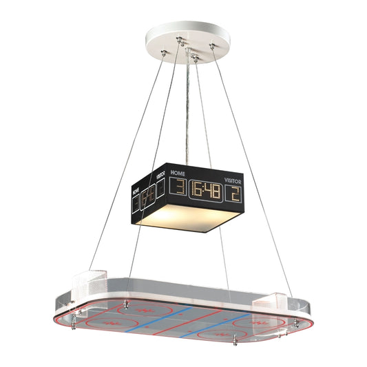 Novelty 2-Light Pendant in A Hockey Motif