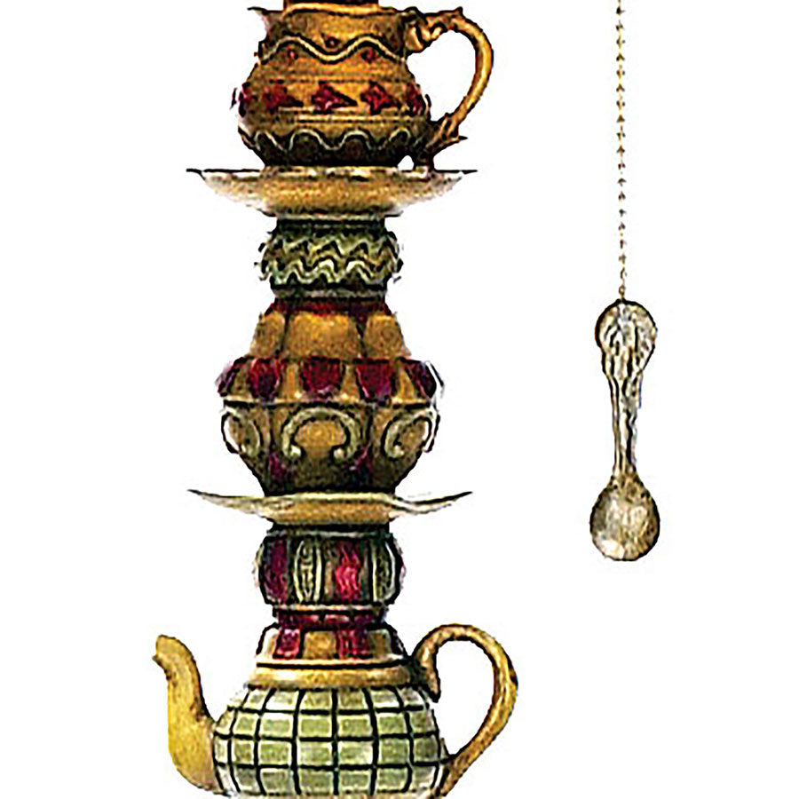 TEA SERVICE 35" H 1LT TABLE LAMP
