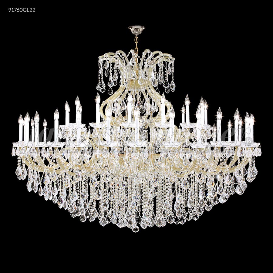 Maria Theresa 48 Arm Chandelier - IMPERIAL (Golden Teak) Trad'l Trim