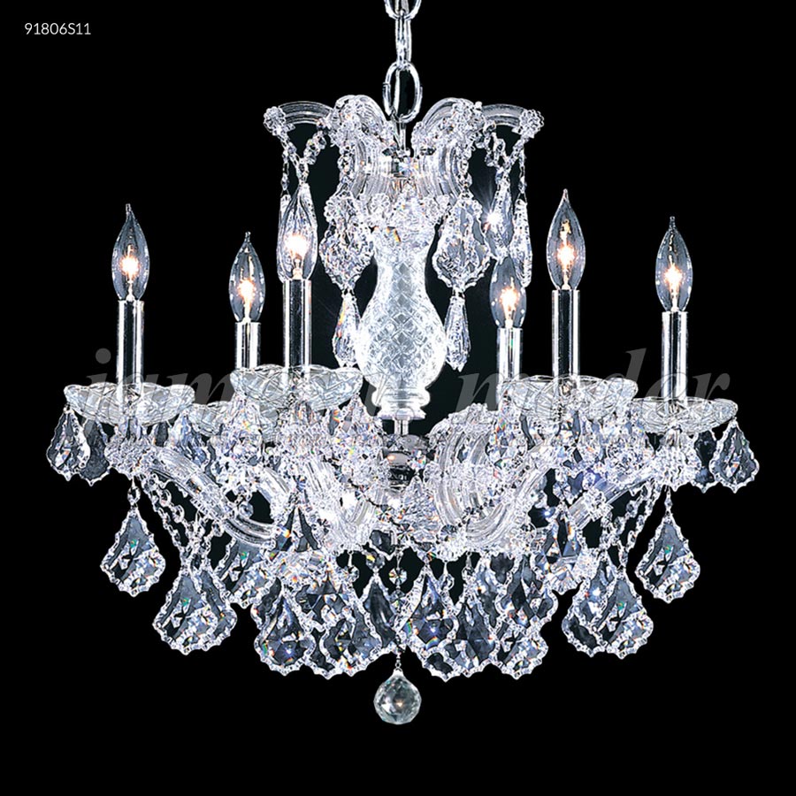Maria Theresa 6 Arm Chandelier - SPECTRA CRYSTAL by Swarovski -Clear