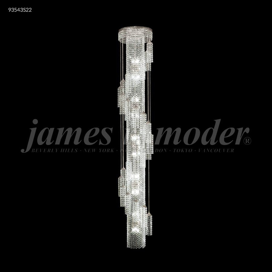 Contemporary Entry Chandelier - IMPERIAL Crystal (Clear)
