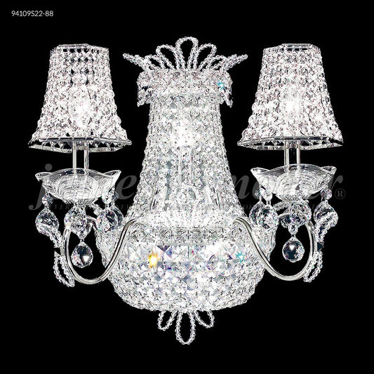 Princess Wall Sconce with 2 Arms - SPECTRA CRYSTAL by Swarovski -Clear
