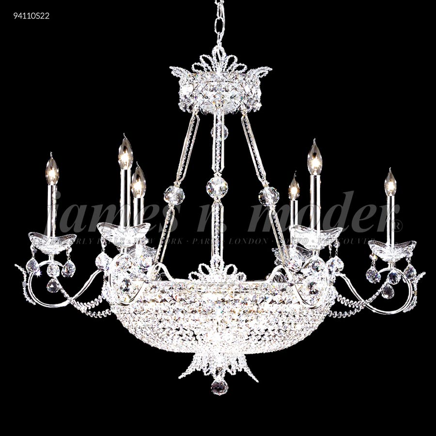 Princess Chandelier with 6 Arms - SPECTRA CRYSTAL by Swarovski -Clear