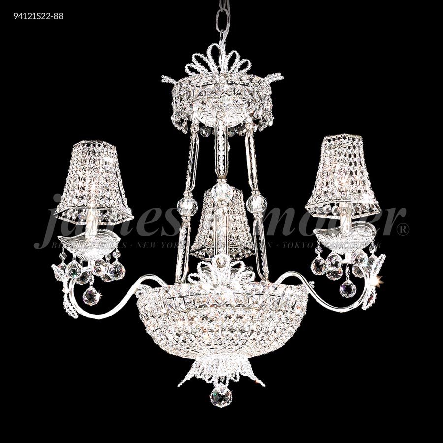 Princess Chandelier with 3 Arms - Swarovski crystals (Clear)