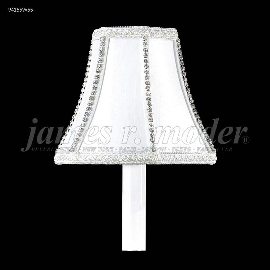 Non-Tilt Silk Shade with Crystal Jewels - N/A