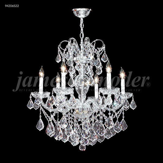 Vienna 6 Glass Arm Chandelier - IMPERIAL Crystal (Clear)