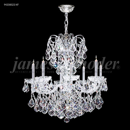 Vienna 8 Glass Arm Chandelier - IMPERIAL Crystal (Clear)