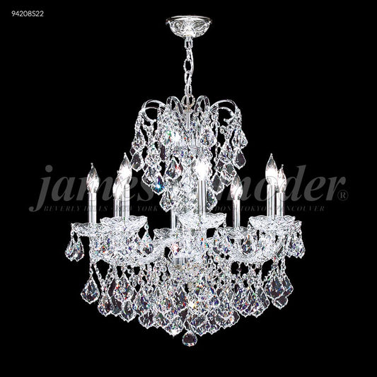 Vienna 8 Glass Arm Chandelier - IMPERIAL Crystal (Clear)